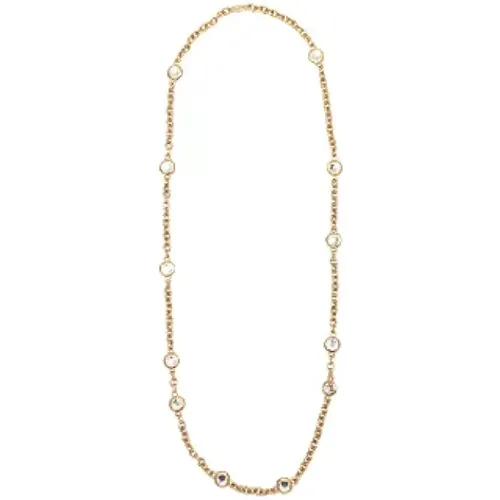 Pre-owned Jewellery, female, , Size: ONE SIZE Pre-owned Gold necklaces - Yves Saint Laurent Vintage - Modalova