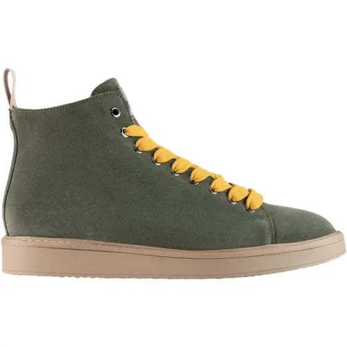 Military -Yellow Suede Ankle Boot , male, Sizes: 10 UK, 5 UK, 12 UK, 11 UK, 8 UK, 9 UK, 7 UK, 6 UK - Panchic - Modalova