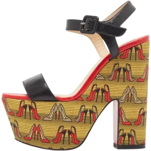 Pre-owned Sandals, female, , Size: 5 US Pre-owned Leather sandals - Christian Louboutin Pre-owned - Modalova