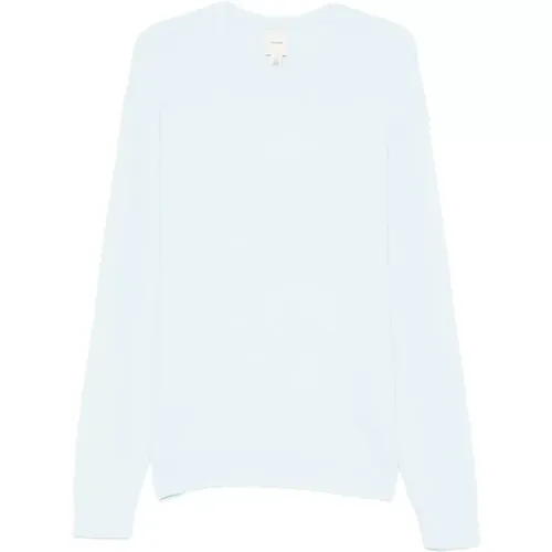 Round-neck Knitwear, male, , Size: S Textured Relaxed Sweater - Calvin Klein - Modalova