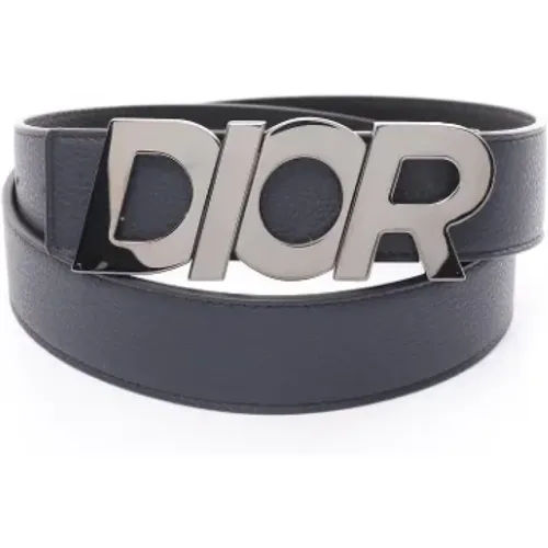 Pre-owned Belts, male, , Size: ONE SIZE Pre-owned Leather belts - Dior Vintage - Modalova