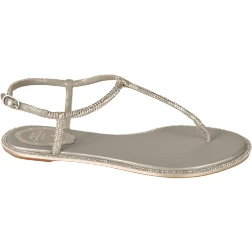 Sandals Silver , female, Sizes: 3 1/2 UK - René Caovilla - Modalova