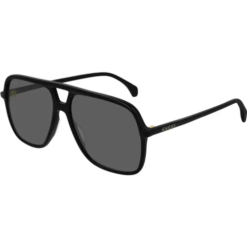 Schwarze Sonnenbrille Gg0545S , Herren, Größe: 58 MM - Gucci - Modalova