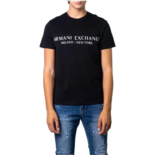 Herren Print T-Shirt - Armani Exchange - Modalova