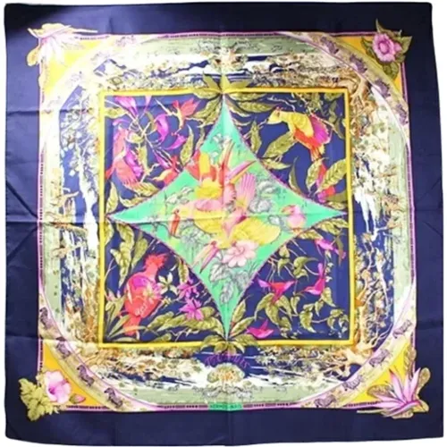 Pre-owned Scarves, female, , Size: ONE SIZE Pre-owned Silk scarves - Hermès Vintage - Modalova