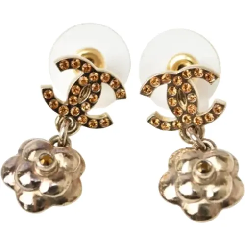 Pre-owned Jewellery, female, , Size: ONE SIZE Pre-owned Metal earrings - Chanel Vintage - Modalova