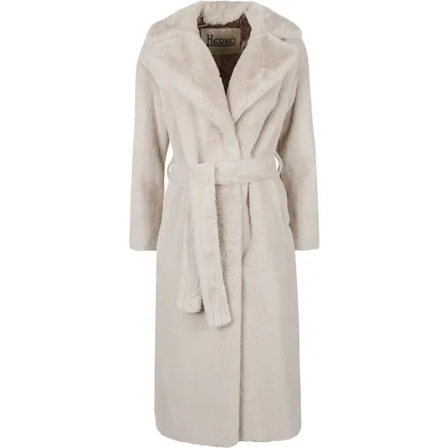 Belted Coats, female, , Size: M Belted Coat - Herno - Modalova