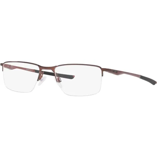 Glasses, unisex, , Size: 56 MM Burgundy Eyewear Frames - Oakley - Modalova