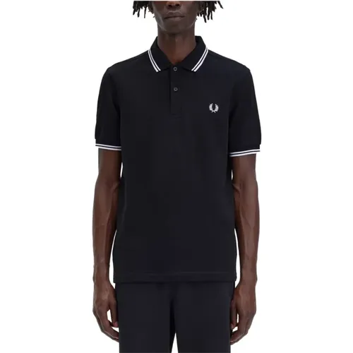 Polo Shirts, male, , Size: XL Iconic Twin Tipped Polo Shirt - Fred Perry - Modalova