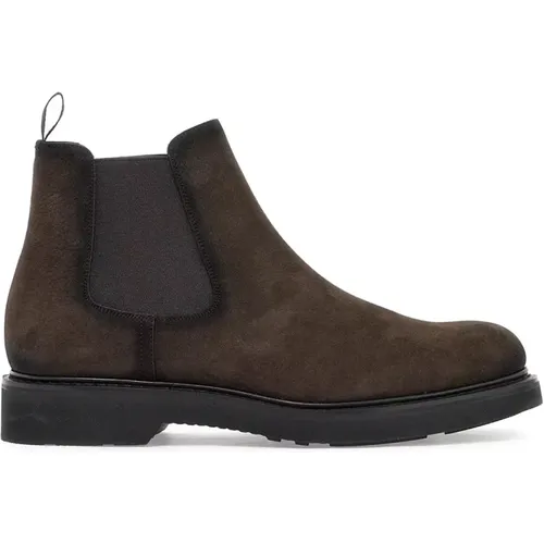 Chelsea Boots, male, , Size: 10 US Nubuck Leather Chelsea Ankle Boots - Church's - Modalova