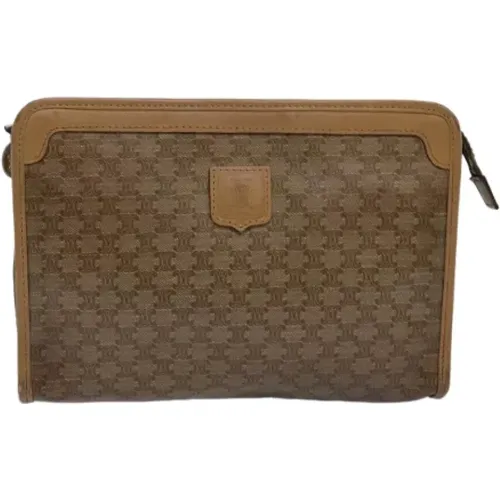 Pre-owned Clutches, female, , Size: ONE SIZE Pre-owned Canvas clutches - Celine Vintage - Modalova