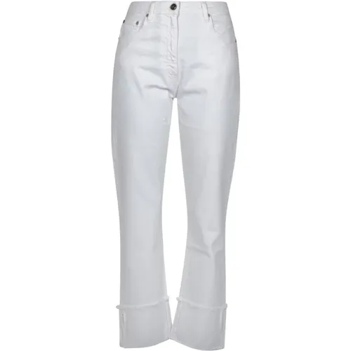 Denim Straight Leg Jeans , female, Sizes: W29, W25, W30, W27, W28 - Semicouture - Modalova