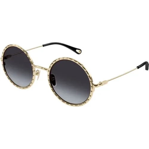 Gold Graue Sonnenbrille Modell Ch0230S - Chloé - Modalova