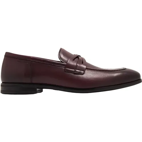 Loafers, male, , Size: 9 US Leather Crisscross Loafer - Stuart Weitzman - Modalova