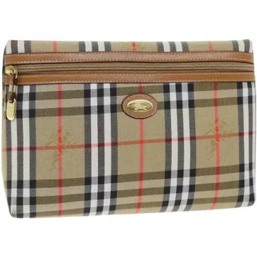 Pre-owned Bags, female, , Size: ONE SIZE Pre-owned Canvas clutches - Burberry Vintage - Modalova