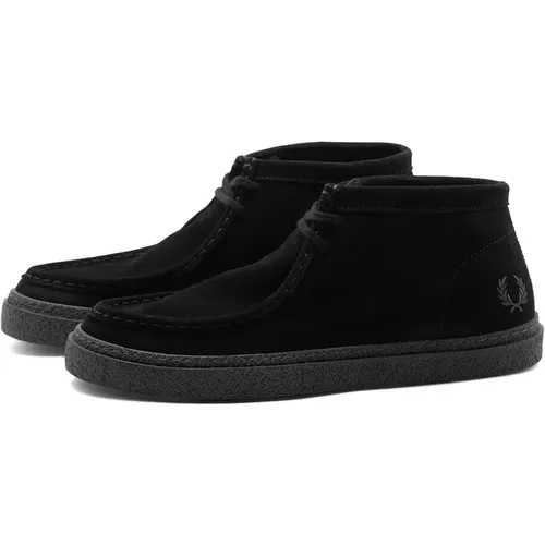 Dawson Mid Suede Moccasin Sneakers - Fred Perry - Modalova