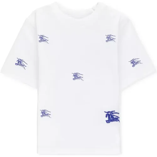 Baby-Baumwoll-T-Shirt mit Logo - Burberry - Modalova