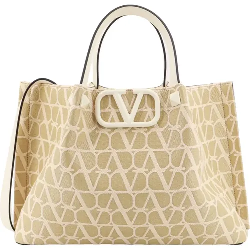 Leather Handbag with Removable Strap , female, Sizes: ONE SIZE - Valentino Garavani - Modalova