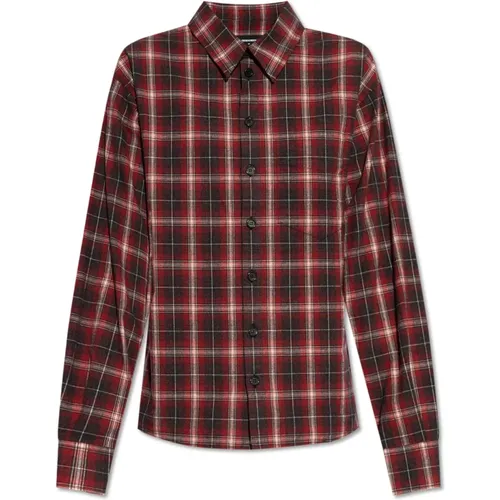 Shirts, female, , Size: M Checkered Shirt - Dsquared2 - Modalova