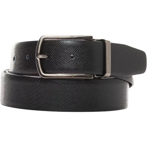 Belts, male, , Size: ONE SIZE BicoloLeather Reversible Belt - Boss - Modalova