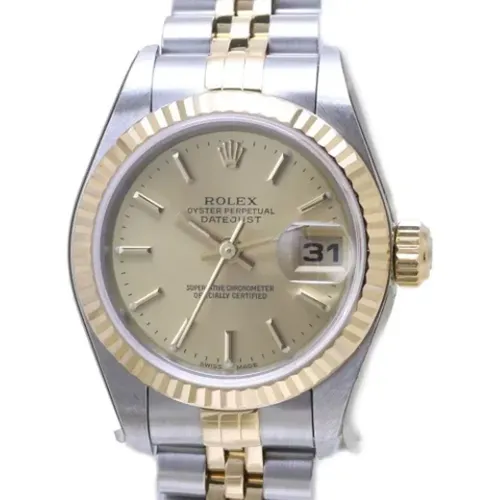 Pre-owned Stainless Steel watches , male, Sizes: ONE SIZE - Rolex Vintage - Modalova