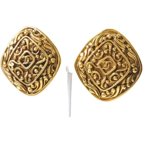 Pre-owned Jewellery, female, , Size: ONE SIZE Pre-owned Metal earrings - Chanel Vintage - Modalova