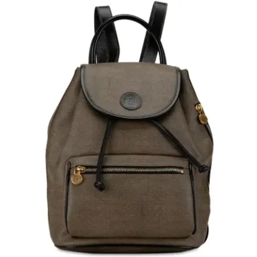 Pre-owned Canvas backpacks , female, Sizes: ONE SIZE - Fendi Vintage - Modalova