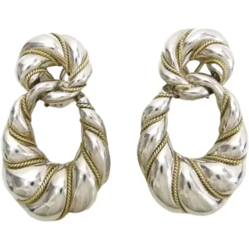 Pre-owned Jewellery, female, , Size: ONE SIZE Pre-owned Silver earrings - Tiffany & Co. Pre-owned - Modalova