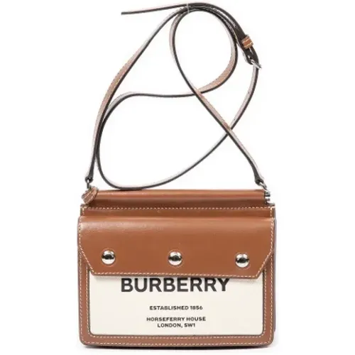 Pre-owned Cross Body Bags, female, , Size: ONE SIZE Pre-owned Canvas shoulder-bags - Burberry Vintage - Modalova