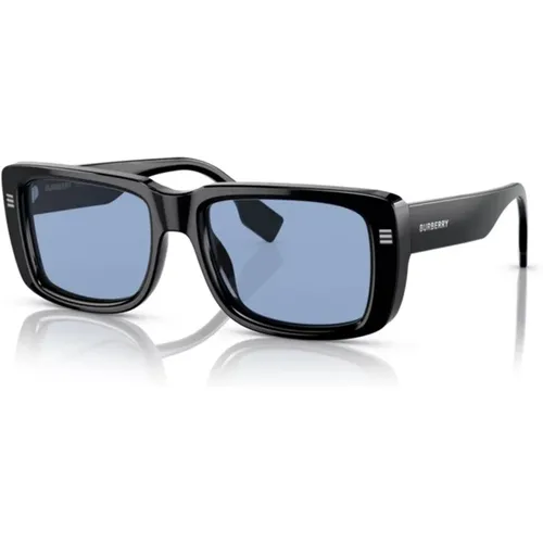 Retro Rectangular Sunglasses , male, Sizes: 55 MM - Burberry - Modalova