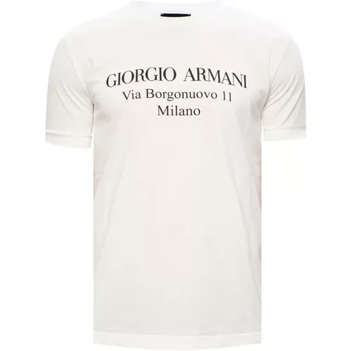 T-Shirts, male, , Size: L Logo T-shirt - Giorgio Armani - Modalova