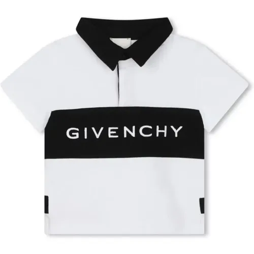 Weiße Baumwoll-Polo mit Besticktem Logo - Givenchy - Modalova