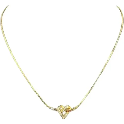 Pre-owned Jewellery, female, , Size: ONE SIZE Pre-owned Metal necklaces - Dior Vintage - Modalova