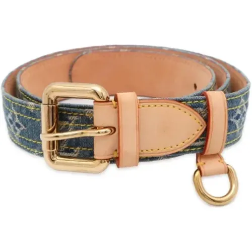 Pre-owned Denim belts , female, Sizes: ONE SIZE - Louis Vuitton Vintage - Modalova