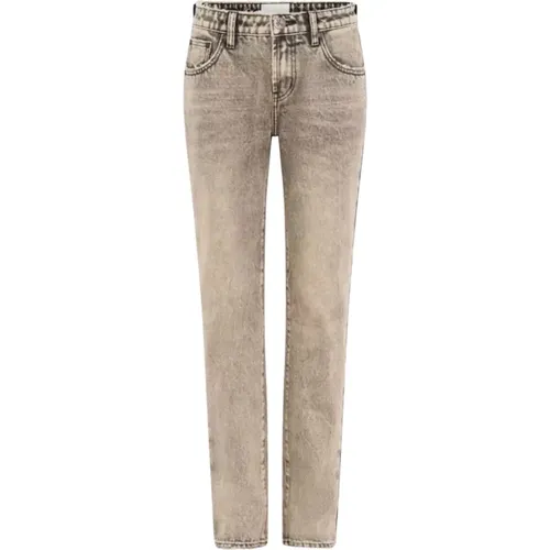 Beige Straight Leg Jeans - One Teaspoon - Modalova