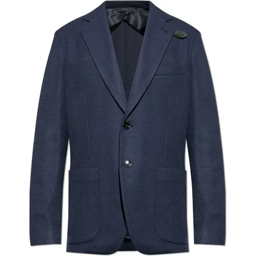 Blazers, male, , Size: XL Blazer with double vent - Brioni - Modalova