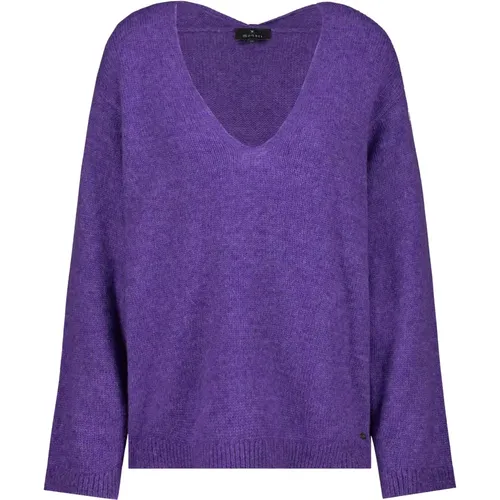 Flauschiger Wollmix Pullover , Damen, Größe: L - monari - Modalova
