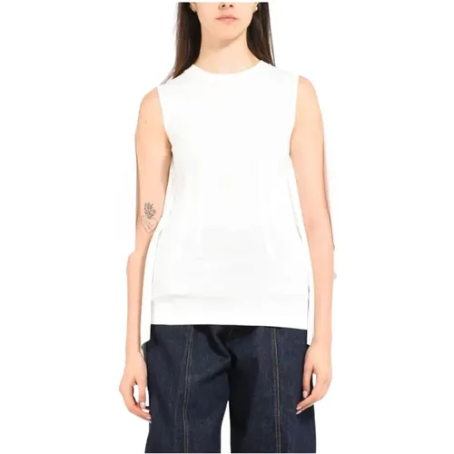 Sleeveless Tops, female, , Size: XS Sleeveless Top - SPORTMAX - Modalova