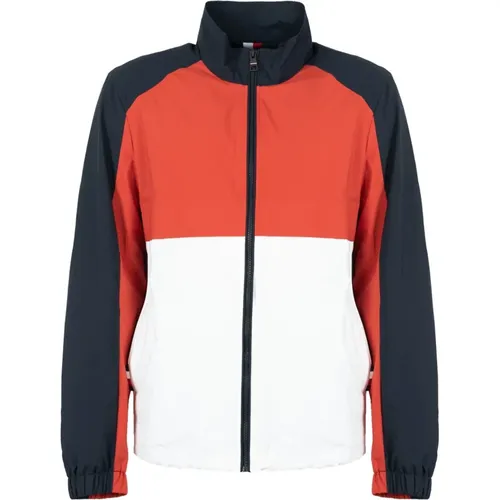 Zip-throughs, male, , Size: L Classic Jacket with Stand Collar and Zipper Closure - Tommy Hilfiger - Modalova