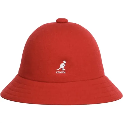 Roter Bucket Hat mit Frontlogo - Kangol - Modalova