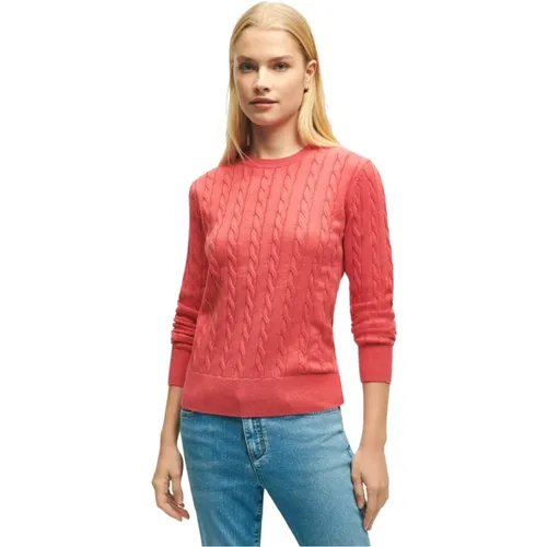 Pullover mit Rundhalsausschnitt , Damen, Größe: XS - Brooks Brothers - Modalova