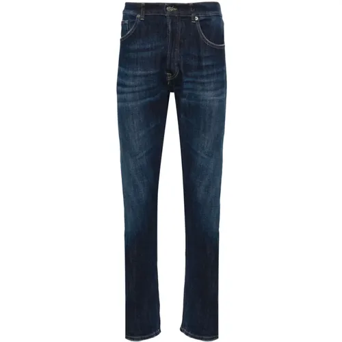 Indigo Slim Cut Denim Jeans , Herren, Größe: W34 - Dondup - Modalova