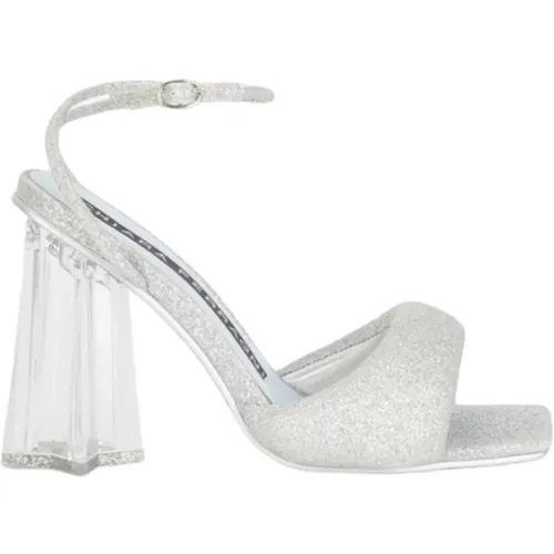 Silver Glitter High Heel Sandals , female, Sizes: 6 UK, 3 UK, 4 UK, 5 UK, 7 UK - Chiara Ferragni Collection - Modalova