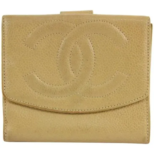 Pre-owned Wallets, female, , Size: ONE SIZE Vintage Leather Wallet - Chanel Vintage - Modalova