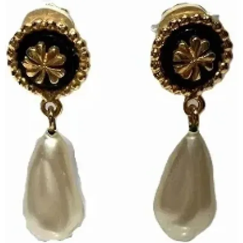 Pre-owned Jewellery, female, , Size: ONE SIZE Pre-owned Plastic earrings - Chanel Vintage - Modalova