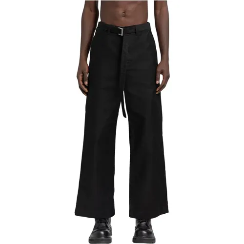 Wide Trousers, male, , Size: XS Moleskin Wide Leg Pants - Sacai - Modalova