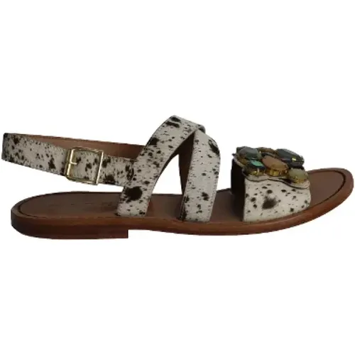 Pre-owned Cotton sandals , female, Sizes: 5 UK - Marni Pre-owned - Modalova