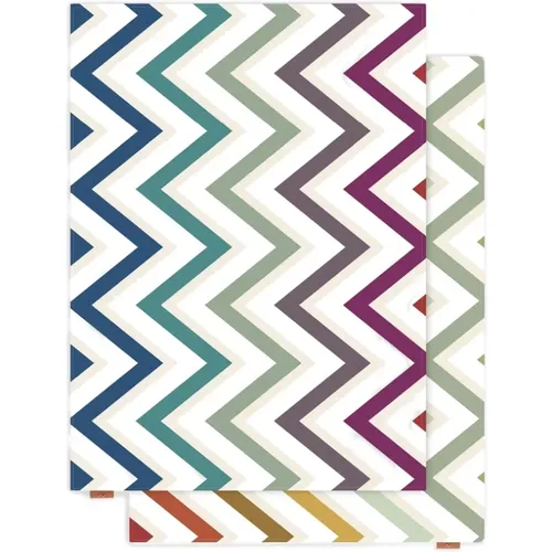 Scarves, female, , Size: ONE SIZE White Zigzag Pattern Set of Two - Missoni Home - Modalova
