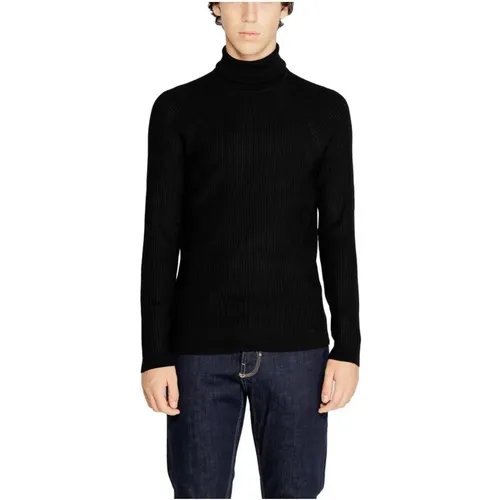 Turtlenecks, male, , Size: XL Viscose Blend Knit Sweater - Antony Morato - Modalova