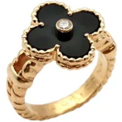 Vintage Alhambra Diamond Ring , female, Sizes: ONE SIZE - Van Cleef & Arpels Pre-owned - Modalova